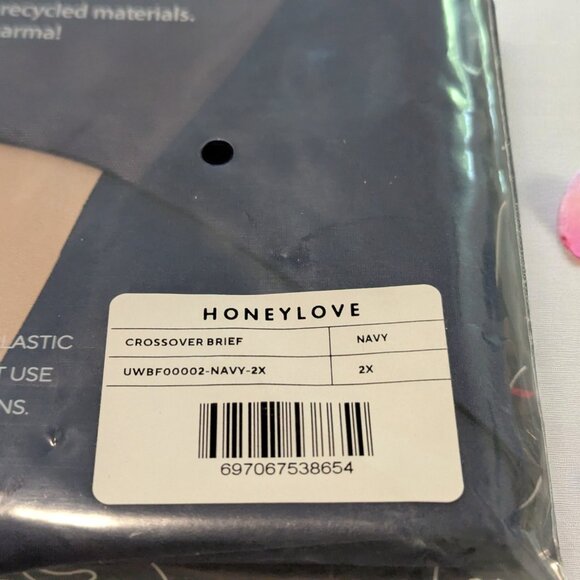 Honeylove - NWT - 2X - CrossOver Brief - Shaper/Compression Briefs - Navy - Picture 3 of 5